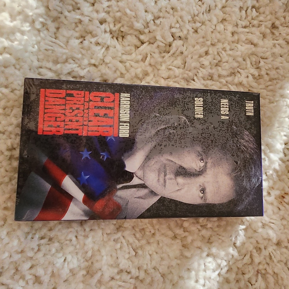 Clear and Present Danger Harrison Ford VHS Tape Paramount Movie sealed‎